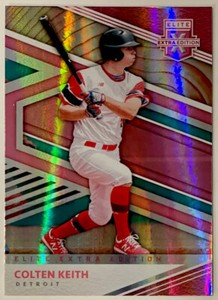 2020 Panini Elite Extra Edition #139 Colten Keith PINK Parallel PROSPECT Tigers