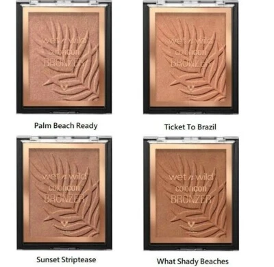 Palm Peach Ready Icon Bronzer Wet n Wild Color Bronzing Summer Glow Contour UK - Image 1 of 4