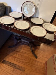 Vtg RARE Empress China Japan Royalty 110 Set Of 7 Dinner Plates Euc - Picture 1 of 20
