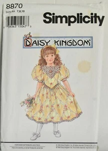 Daisy Kingdom Simplicity girls dress pattern 8870 - UNCUT - Picture 1 of 2