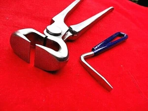 Pinza de casco Farrier 12" herradura/caballo CROMO, cortadora/cortadora + selección de caballo GRATIS - Imagen 1 de 12