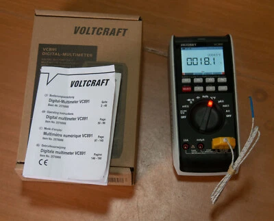Voltcraft Digitalmultimeter/Datenlogger VC 891 CAT III 1000 V, CAT IV 600 V - Bild 1 von 2