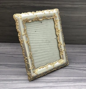 Burnes Of Boston Gold & Silver Tone 5"x7" Metal Picture Frame Climbing Roses - Picture 1 of 13