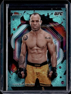 2024 Topps Finest UFC #207 Wanderlei Silva Rare Aqua Glitter Refractor (57B) - Picture 1 of 2