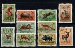 HUNGARY-1953. AIR - Animals / Fox,Rabbit,Hedgehog,Dear Cpl.Set (I.) USED!!! - Picture 1 of 1