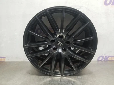 14 2014 MASERATI GHIBLI SQ4 WHEEL 19X8-1/2 ALLOY 15 SPOKE BLACK 670016851 - Image 1 of 4