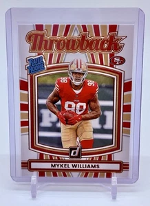 2025 Panini Donruss Football Mykel Williams #20 Rated Rookie Throwback RC 49ers - Picture 1 of 2