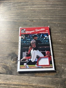 2023 Panini Donruss - Retro 1990 Materials Brayan Rocchio #90M-BR (MEM, RC) - Picture 1 of 4