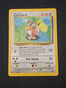 Farfetch'd 027/102 Base Set Regular WOTC Vintage Pokemon TCG Moderate Played  - Bild 1 von 2