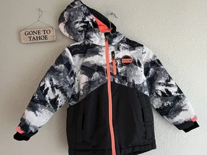 Hurley Kids' Black and Orange Ski Snowboard Jacket Boy’s XS 5-6 Used Very Clean! - Picture 1 of 9