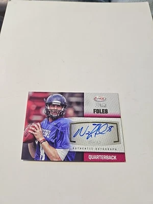 2012 SAGE Autographed - Autographs Nick Foles #A15 (AU, RC) - Image 1 of 4