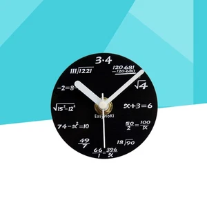Magnetic Fridge Clock Creative Mathematical Formula Refrigerator Clock Round - Picture 1 of 11
