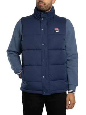 Fila Men's Blaze Padded Gilet, Blue - Image 1 of 4