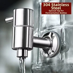 For Beer Keg Stainless Steel Faucet Tap with Silicone Gasket for Secure Seal - Picture 1 of 8