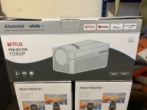 Netflix Licensed Alwtniet NTV Smart Projector, 1080P - Picture 1 of 5