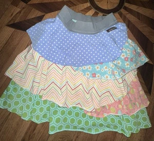 Matilda Jane Tabitha skirt layered ruffles size 8 It's A Wonderful Parade Blue - Picture 1 of 4