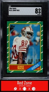 1986 Topps - #161 Jerry Rice PSA 8 NM/MINT (RC) GOAT! - Picture 1 of 2