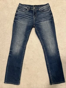 BKE Buckle Alec  Jeans Mens Size 34x32 Straight Thick Stitch NWOT - Picture 1 of 8