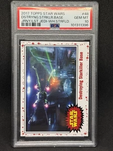 2017 Topps Star Wars #48 Destroying Starkiller Base / 199 PSA 10 - Foto 1 di 3