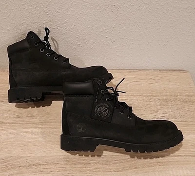 Mens Timberland 6-Inch Premium Black Waterproof Boot Size 6.5 Women’s Size 8.5 - Image 1 of 4