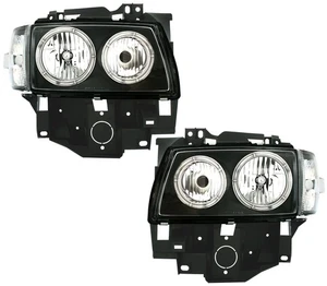 Angel Eyes Scheinwerfer für VW T4 96-03 Bus Multivan langer Vorderwagen Schwarz - Bild 1 von 7