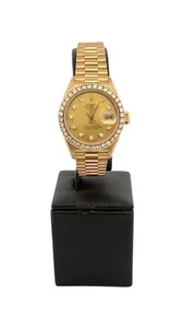 Rolex Oyster Perpetual Datejust Uhr Gold und Diamanten - Bild 1 von 9