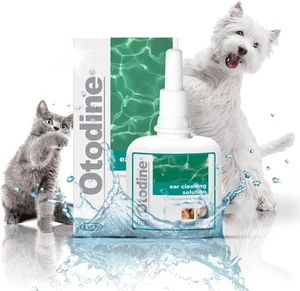 Otodine Cat & Dog Ear Cleaner 100ml Solution for Wax Build Up Odour & Itching - Picture 1 of 8