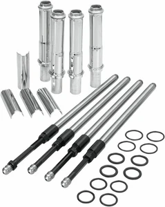 S & S Cycle Quickee Pushrod Conversion Kit w/Covers -Chrome Twin Cam 99-17 - Picture 1 of 1