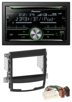 Pioneer Bluetooth MP3 DAB 2DIN USB CD Autoradio für SSangYong Korando 10-13 - Bild 1 von 4