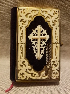 Catholic Prayer Book in German 1885 Benziger VELVET Cover RARE*BEAUTIFUL  Foto 1 de 4