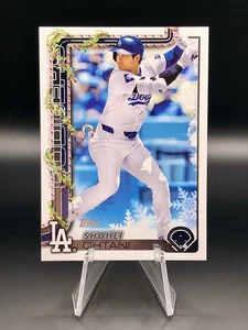 Shohei Ohtani 2025 Topps Holiday #H200 Candy Cane Bat Variation SP Dodgers - Bild 1 von 2