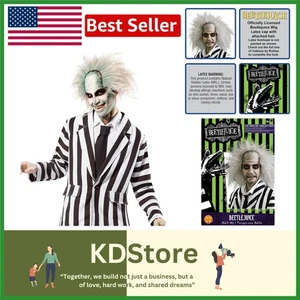 Parrucca Beetlejuice con licenza ufficiale per adulti - Foto 1 di 9