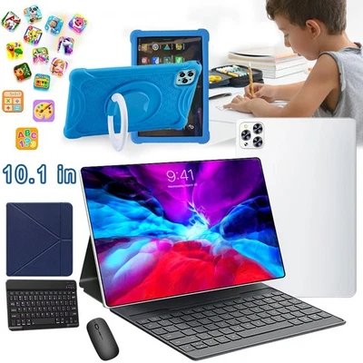 10.1" WIFI Tablet Android 12 Tablets Pad HD Quad-Core 2 Camera Parental Control - Image 1 of 4