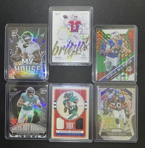 21 Football Card LOT Collection RC Josh Allen Prizm Malik Willis Disco DeSean