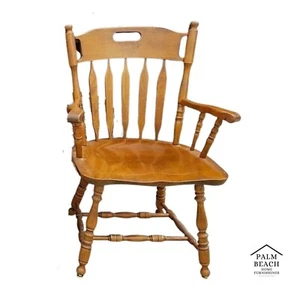 (1) Vtg S Bent Colonial Armchair Dining Chair Model 973 752 (Rare Style) - Picture 1 of 9
