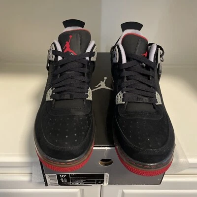 🔥RARE🔥 JORDAN AJF 4 FUSION BRED 364342 061 BRAND NEW. SZ 10.5 ONLY 1 ONLINE! - Image 1 of 4