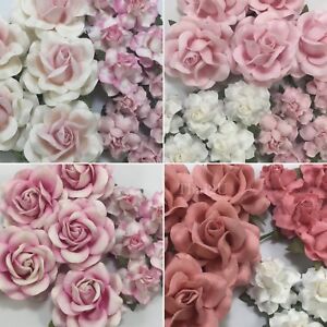 Variante de couleur - 15 mélange papier fleur kit bouquet de mariage album Mar2/Set2