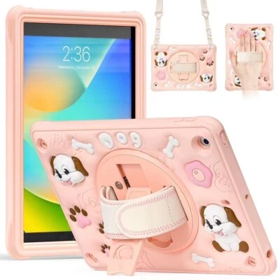 Dog Pop Case Silicone Stand Cover for iPad 9.7 10.9 Pro 11 10.2 10.5 Mini - Image 1 of 2