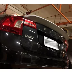 Unpainted For Volvo S60 T4 T5 T6 4DR Sedan D Type Rear Trunk Spoiler 2011-2018 - Picture 1 of 6