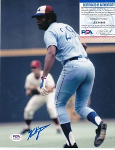 KEN SINGLETON MONTREAL EXPOS PSA AUTHENTICATED ACTION SIGNED 8x10 - Picture 1 of 1