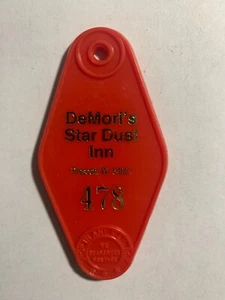 Llavero de habitación de motel Demori's Star Dust Inn solo Prescott Wisconsin #478 - Imagen 1 de 2