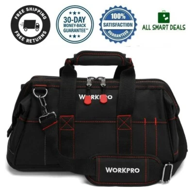 WORKPROTOOLS Maletin Bolso Para Herramientas De Trabajo Resistente Al Agua Correa Ajustable