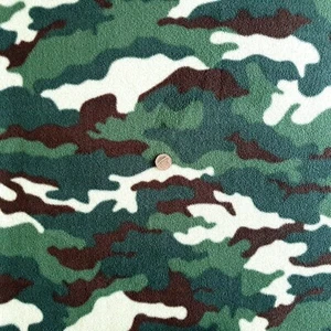 Jungle Camouflage Cammo Print Anti-pil Polar fleece Fabric   1 Full Metre - Picture 1 of 2
