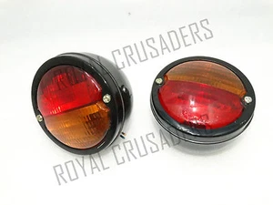 NEW MASSEY FERGUSON TRACTOR REAR TAIL BRAKE LIGHT ASSEMBLY PAIR - Picture 1 of 2
