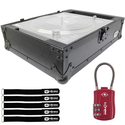 ProX XS-RANE12BL Rane 12 System Black Road Case with Red TSA Lock