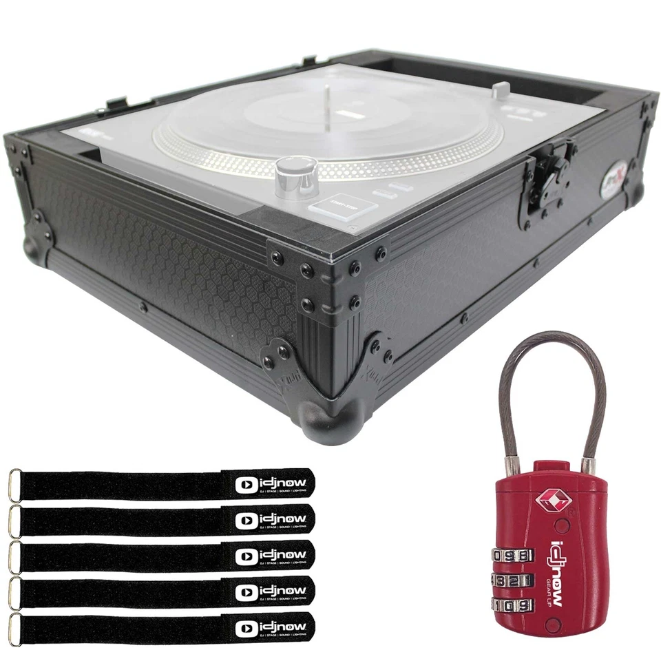 ProX XS-RANE12BL Rane 12 System Black Road Case with Red TSA Lock - Image 1 of 4