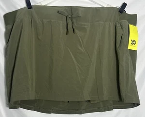 All In Motion 3X Army Green Tennis Golf Workout Skirt Skort Beach Women’s - Picture 1 of 5