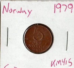 Coin Norway 5 Øre 1979 KM415 - Picture 1 of 2
