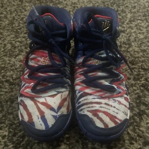 Nike Kybrid What The USA Niños Tenis Zapatos Tie Dye Dorado DA2322-400 TALLA 3 Usado - Imagen 1 de 5