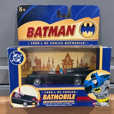 Batman Batmobile 1960's DC Comics version BMBV1 Boxed Collectible Corgi 2004 - Image 1 of 3